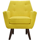 Modway Furniture Posit Upholstered Fabric Armchair Sunny 29 x 30.5 x 33.5