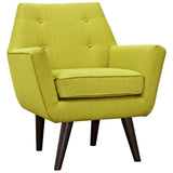 Posit Upholstered Fabric Armchair Wheatgrass EEI-2136-WHE