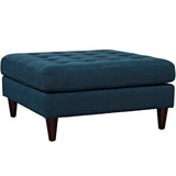 Empress Upholstered Fabric Large Ottoman Azure EEI-2139-AZU