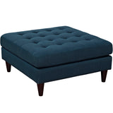 Empress Upholstered Fabric Large Ottoman Azure EEI-2139-AZU