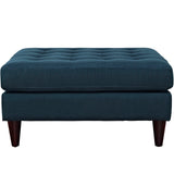 Empress Upholstered Fabric Large Ottoman Azure EEI-2139-AZU