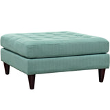 Empress Upholstered Fabric Large Ottoman Laguna EEI-2139-LAG