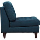 Empress Upholstered Fabric Lounge Chair Azure EEI-2140-AZU