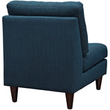 Empress Upholstered Fabric Lounge Chair Azure EEI-2140-AZU