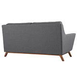 Beguile 3 Piece Upholstered Fabric Living Room Set Gray EEI-2141-DOR-SET