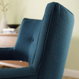 Sheer Upholstered Fabric Armchair Azure EEI-2142-AZU