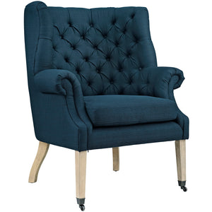 Chart Upholstered Fabric Lounge Chair Azure EEI-2146-AZU