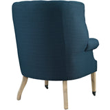 Chart Upholstered Fabric Lounge Chair Azure EEI-2146-AZU