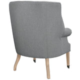 Chart Upholstered Fabric Lounge Chair Light Gray EEI-2146-LGR