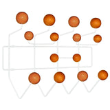 Gumball Coat Rack Caramel EEI-216-WAL