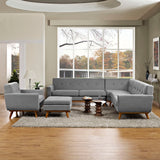 Engage 5 Piece Sectional Sofa Expectation Gray EEI-2186-GRY-SET