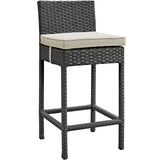 Modway Furniture Sojourn 2 Piece Outdoor Patio Sunbrella® Pub Set EEI-2195-CHC-BEI-SET