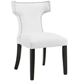Curve Vinyl Dining Chair White EEI-2220-WHI