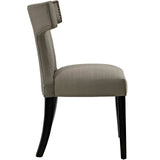 Curve Fabric Dining Chair Granite EEI-2221-GRA
