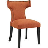 Curve Fabric Dining Chair Orange EEI-2221-ORA