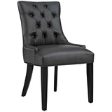 Regent Tufted Faux Leather Dining Chair Black EEI-2222-BLK