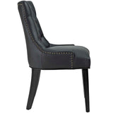 Regent Tufted Faux Leather Dining Chair Black EEI-2222-BLK