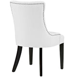 Regent Tufted Faux Leather Dining Chair White EEI-2222-WHI