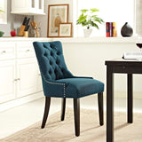Regent Tufted Fabric Dining Side Chair Azure EEI-2223-AZU