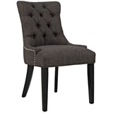 Regent Tufted Fabric Dining Side Chair Brown EEI-2223-BRN
