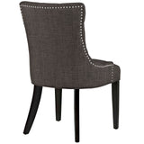 Regent Tufted Fabric Dining Side Chair Brown EEI-2223-BRN
