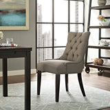 Regent Tufted Fabric Dining Side Chair Granite EEI-2223-GRA