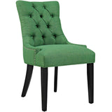 Regent Tufted Fabric Dining Side Chair Kelly Green EEI-2223-GRN