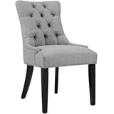 Regent Tufted Fabric Dining Side Chair Light Gray EEI-2223-LGR