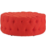 Amour Upholstered Fabric Ottoman Atomic Red EEI-2225-ATO