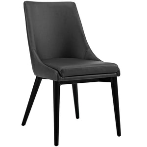 Viscount Vinyl Dining Chair Black EEI-2226-BLK