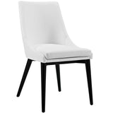 Viscount Vinyl Dining Chair White EEI-2226-WHI