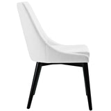 Viscount Vinyl Dining Chair White EEI-2226-WHI