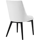 Viscount Vinyl Dining Chair White EEI-2226-WHI