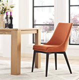 Viscount Fabric Dining Chair Orange EEI-2227-ORA
