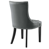 Modway Furniture Marquis Vegan Leather Dining Chair 0423 Gray EEI-2228-GRY