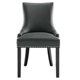 Modway Furniture Marquis Vegan Leather Dining Chair 0423 Gray EEI-2228-GRY