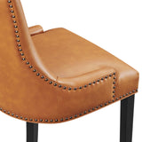 Modway Furniture Marquis Vegan Leather Dining Chair 0423 Tan EEI-2228-TAN