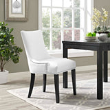 Marquis Faux Leather Dining Chair White EEI-2228-WHI