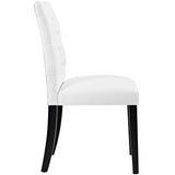 Duchess Vinyl Dining Chair White EEI-2230-WHI