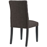 Duchess Fabric Dining Chair Brown EEI-2231-BRN