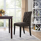 Duchess Fabric Dining Chair Brown EEI-2231-BRN