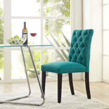 Duchess Fabric Dining Chair Teal EEI-2231-TEA