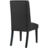 Baron Vinyl Dining Chair Black EEI-2232-BLK