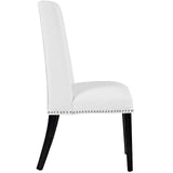 Baron Vinyl Dining Chair White EEI-2232-WHI