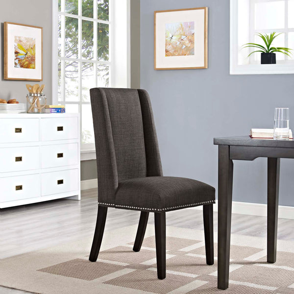 Baron Fabric Dining Chair Brown EEI-2233-BRN