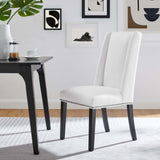 Modway Furniture Baron Fabric Dining Chair 0423 White EEI-2233-WHI