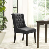 Baronet Vinyl Dining Chair Black EEI-2234-BLK