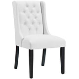 Baronet Vinyl Dining Chair White EEI-2234-WHI