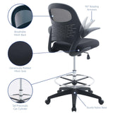 Stealth Drafting Chair Black EEI-2290-BLK