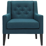 Earnest Upholstered Fabric Armchair Azure EEI-2308-AZU